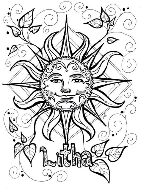 Invoke the Blessings of Yule with Wiccan Winter Solstice Coloring Pages